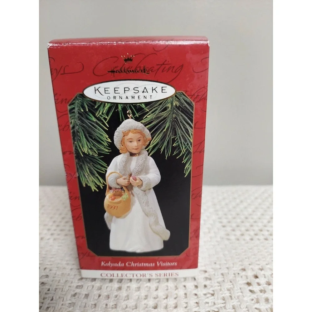 Vintage Hallmark Keepsake Ornament Kolyada Christmas Visitors 1997‎